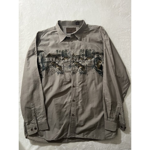 Clearwater Outfitters Other - Clearwater Outfitters Long Sleeve Hunting Shirt 2XL Whitetail Deer Wildlife